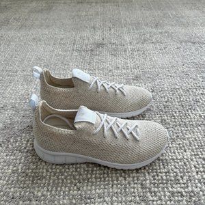 Nisolo Beige Knit Sneakers